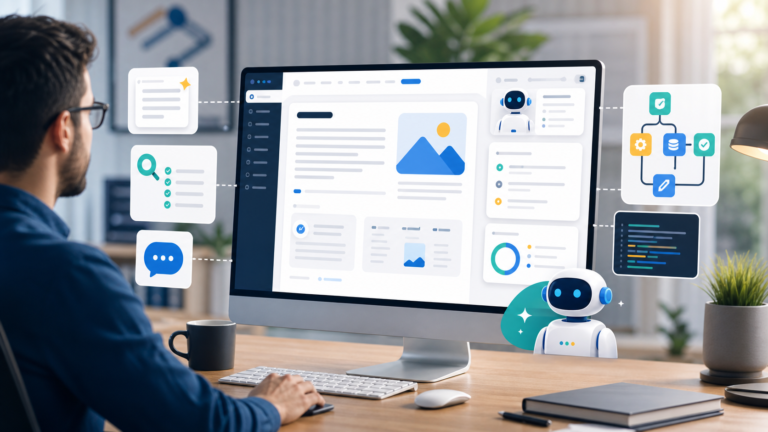 AI WordPress plugins dashboard for content writing, SEO and automation