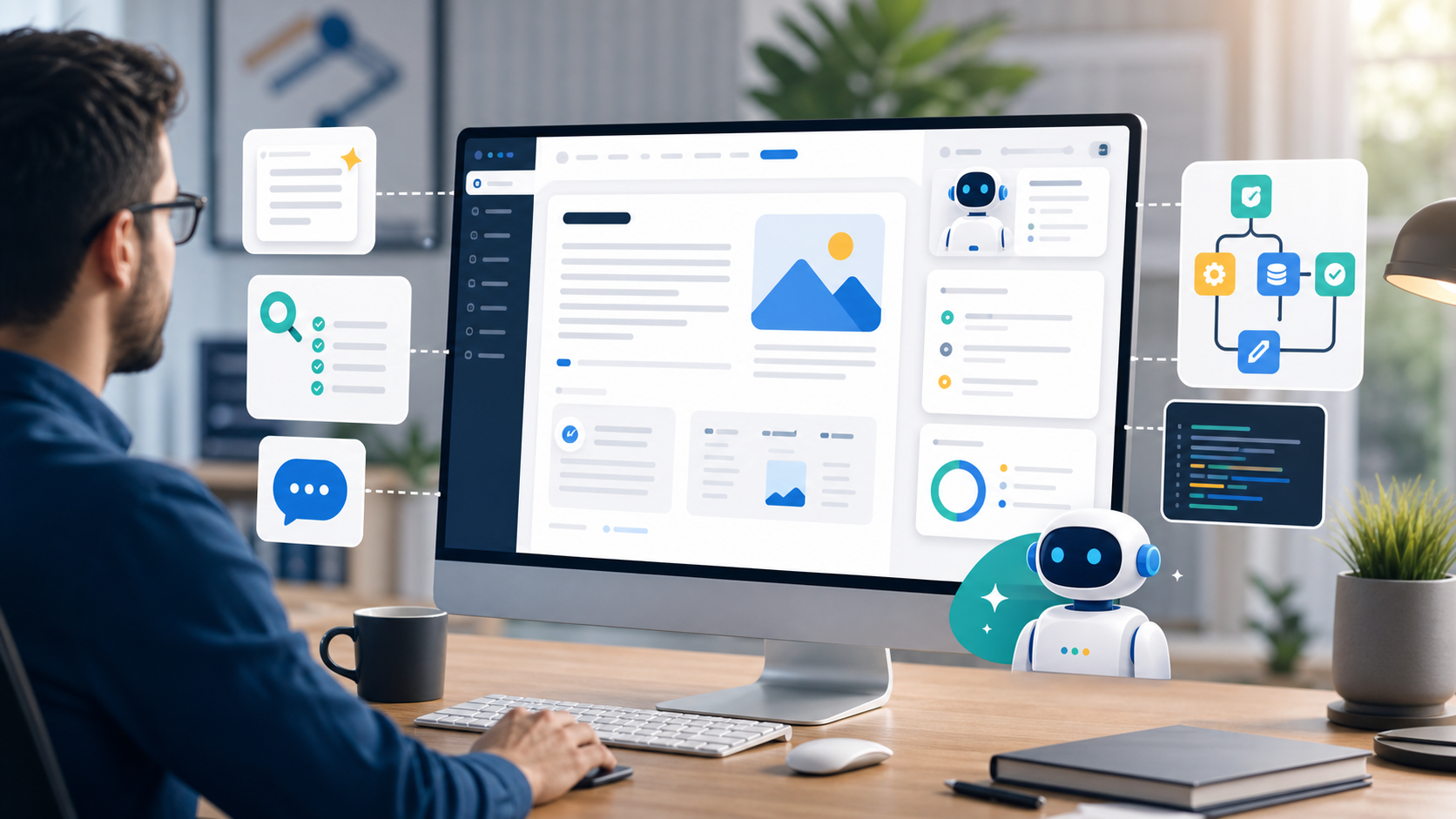 AI WordPress plugins dashboard for content writing, SEO and automation