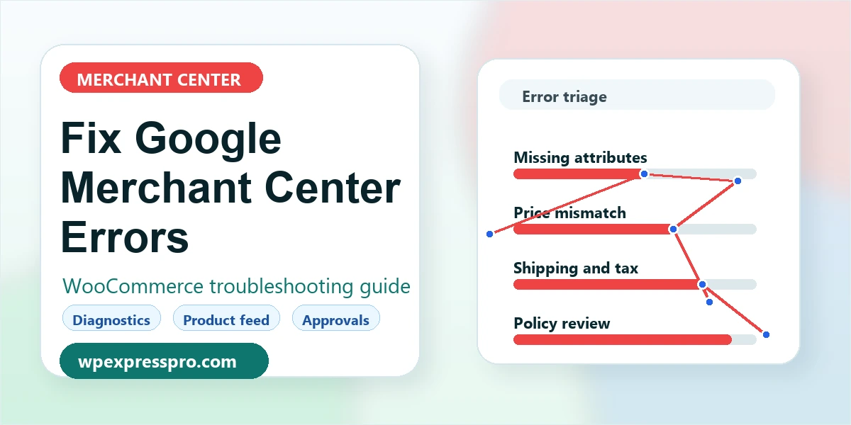 How to Fix Google Merchant Center Errors in WooCommerce featured image for google merchant center errors woocommerce