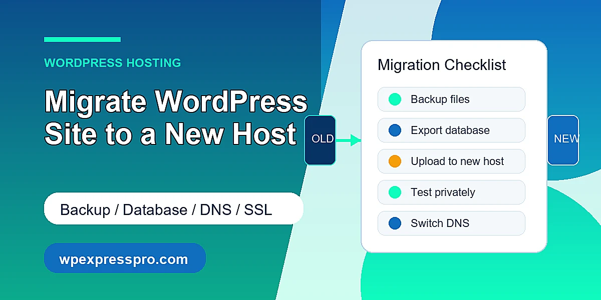 Migrate WordPress site to a new host without downtime - wpexpresspro.com