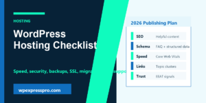 WordPress Hosting Checklist for Beginners featured image for WPExpressPro