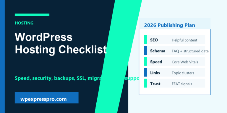 WordPress Hosting Checklist for Beginners featured image for WPExpressPro